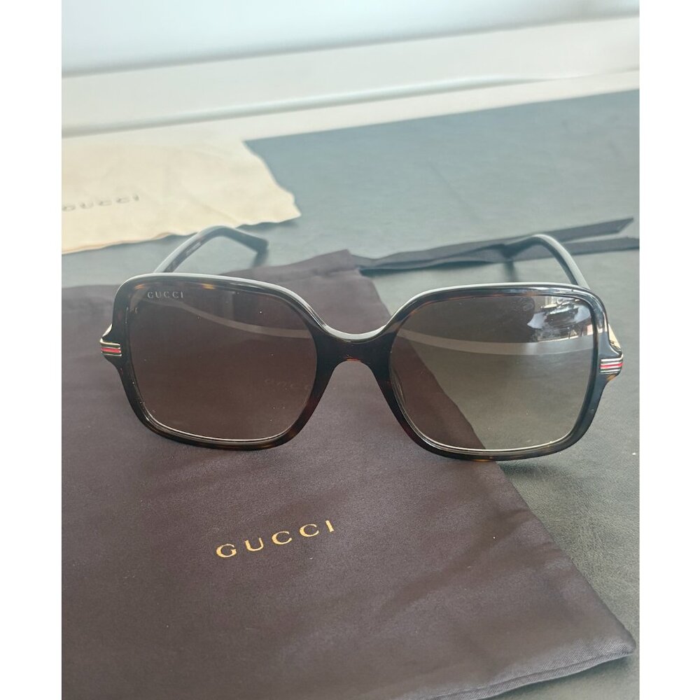 GUCCI Square Tortoise Sunglasses (GG1449S 002)
